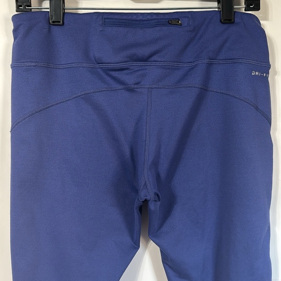 Women’s Nike Dri Fit Running Capri Leggings Size L Indigo - Picture 12 of 16